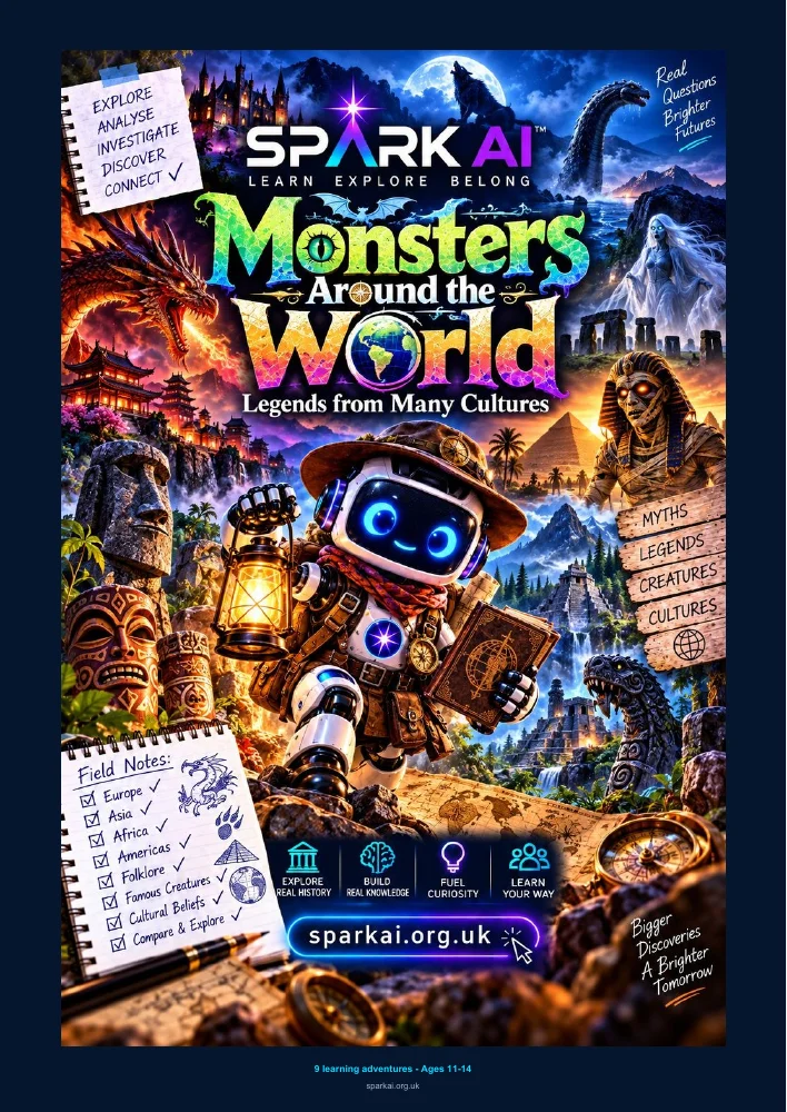 Monsters Around the World workbook cover