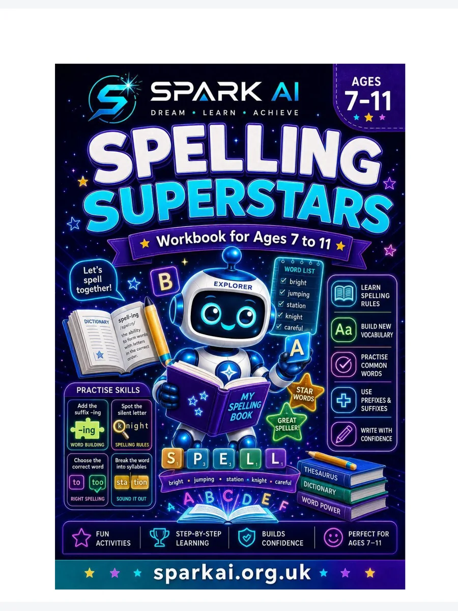 Spelling Superstars 7–11 workbook cover